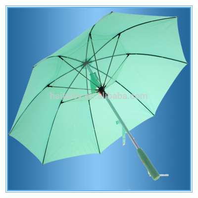 2014 newest cheap chameleon straight beach solar umbrella with fans