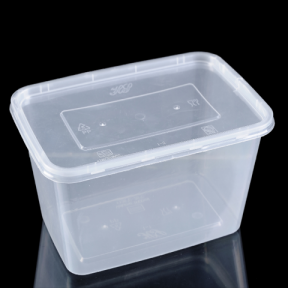 hard plastic packaging box Transparent disposable plastic lunch box/pp environmental snack box